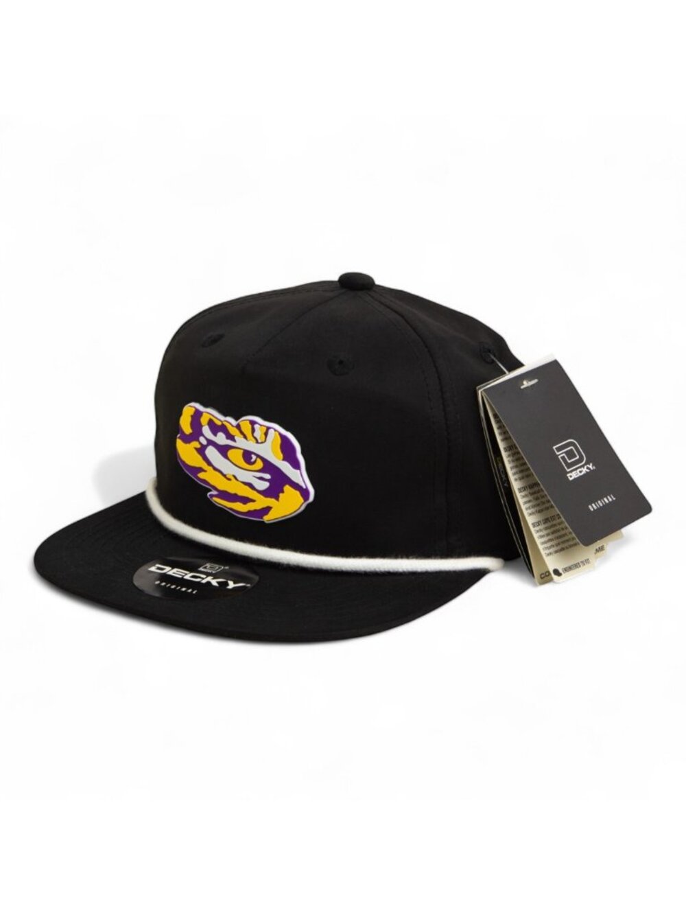 LSU Tiger Eye 3D Classic Rope Hat- Black/ White
